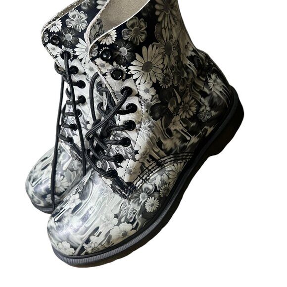 Dr martens boots women 8 pascal paint slick leather - Picture 5 of 6